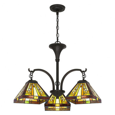 Stephen 3 Light Medium Chandelier by Quoizel - TFST5103VB