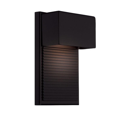 Hiline 8W 1 Light Outdoor Wall Lantern 8 Inch Tall by Modern Forms - WS-W2308