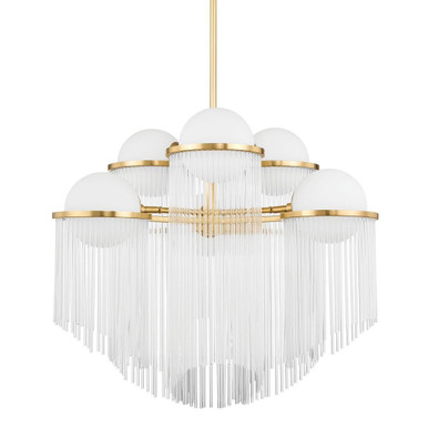 Celestial 6 Light Large Chandelier by Corbett - 398-32-AGB