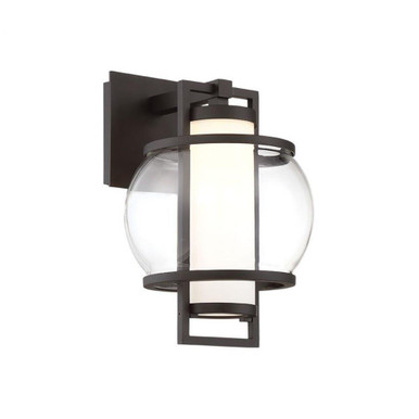 Lucid 8W 1 LED Light Outdoor Wall Lantern by Modern Forms - WS-W74612-BK