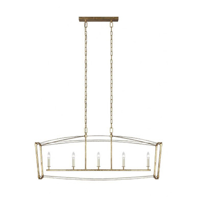 Sean Lavin 5 Light Small Linear Chandelier by Visual Comfort Studio - F3326/5