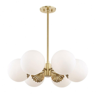 Paige 6 Light Medium Chandelier by Mitzi - H193806