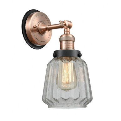 Chatham One Light Wall Sconce 12 Inch Tall by Innovations - 203HRBK-G14