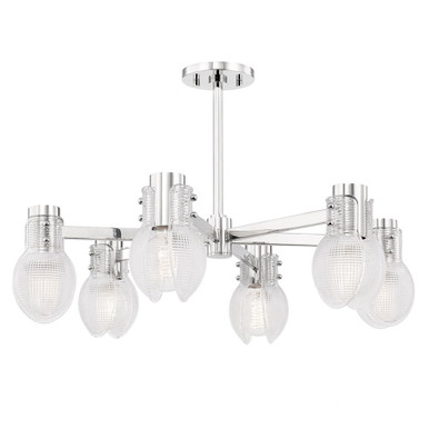 Jenna 6 Light Medium Chandelier by Mitzi - H417806