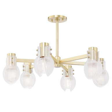 Jenna 6 Light Medium Chandelier by Mitzi - H417806