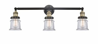 Canton 3 Light Industrial Vanity Light 30 Inch Wide by Innovations - 205-G18S