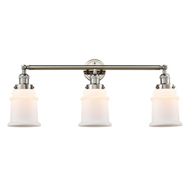 Canton 3 Light Bath Vanity 10 Inch Tall and 30 Inch Wide by Innovations - 205-G18