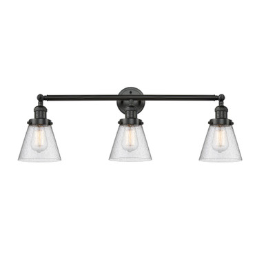 Cone 3 Light Bath Vanity 11 Inch Tall and 30 Inch Wide by Innovations - 205-G6