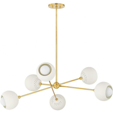 Saylor 6 Light Oversized Chandelier by Mitzi - H832806-AGB/SCR