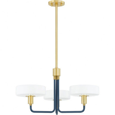Aston 3 Light Medium Chandelier by Mitzi - H886803-AGB/SBL