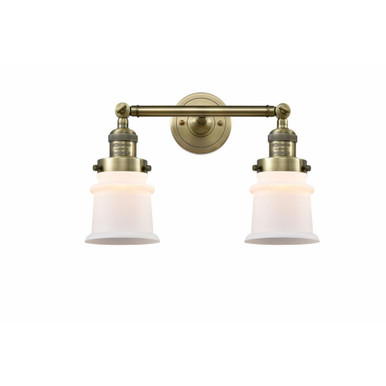 Canton 2 Light Industrial Vanity Light 16.5 Inch Wide by Innovations - 208-G18S