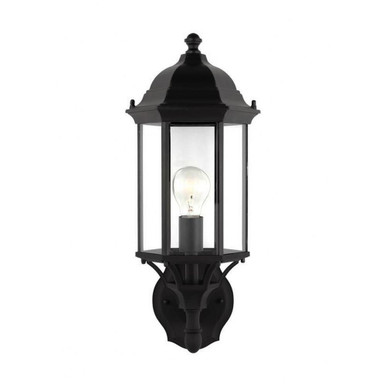 Sevier 1 Light Clear Glass Outdoor Wall Mount 19.38 Inch Tall by Generation - 8838701