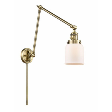 Bell 1 Light Swing Arm Wall Sconce 30 Inch Tall by Innovations - 238-G5