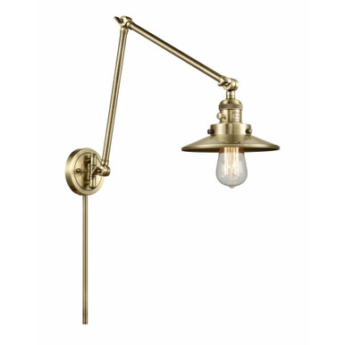 Railroad 1 Light Swing Arm Wall Sconce 30 Inch Tall by Innovations - 238-M1-M7