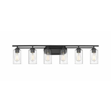 Ice 6 Light Vanity Light by Innovations - 353-6W-BK-CL