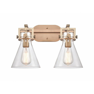 Newton Cone 2 Light Vanity Light 11.88 Inch Tall by Innovations - 411-2W-G411