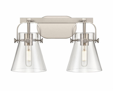 Pilaster II Cone 2 Light Bath Vanity 17 Inch Wide by Innovations - 423-2W-G411-6