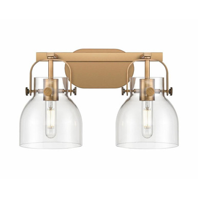 Pilaster II Bell 2 Light Bath Vanity 17 Inch Wide by Innovations - 423-2W-G412-6