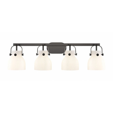 Pilaster II Bell 4 Light Bath Vanity 36.5 Inch Wide by Innovations - 423-4W-G412-6