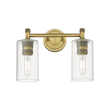 Crown Point 2 Light Vanity Light 10.5 Inch Tall by Innovations - 434-2W-G434-7