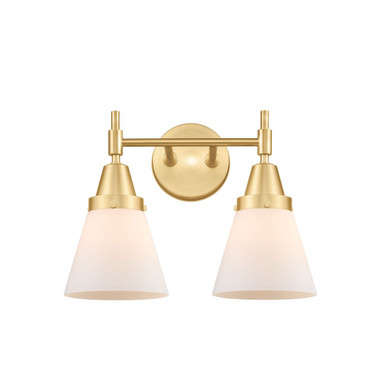 Cone 2 Light Bath Vanity 11 Inch Tall and 15.25 Inch Wide by Innovations - 447-2W-G6