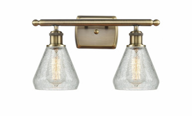 Conesus 2 Light Vanity Light 16 Inch Wide by Innovations - 516-2W-G27