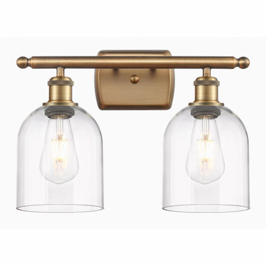 Bella 2 Light Industrial Vanity Light 15.5 Inch Wide by Innovations - 516-2W-G558-6