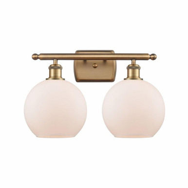 Athens 2 Light Vanity Light 18 Inch Wide by Innovations - 516-2W-G12-8