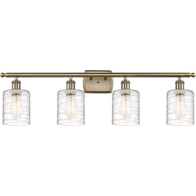 Cobbleskill 4 Light Nouveau Vanity Light by Innovations - 516-4W-G1113-36