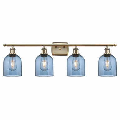 Bella 4 Light Industrial Vanity Light 35.5 Inch Wide by Innovations - 516-4W-G558-6