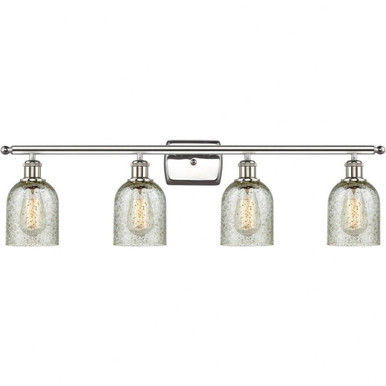 Caledonia 4 Light Vanity Light 36 Inch Wide by Innovations - 516-4W-PN-G259