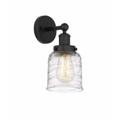 Bell 1 Light Smoke Glass Wall Sconce by Innovations - 616-1W-G513