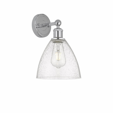 Bristol Glass 1 Matte White Light Wall Sconce by Innovations - 616-1W-GBD-75