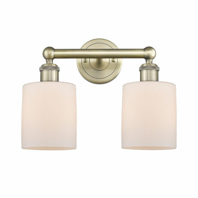 Cobbleskill 2 Light Vanity Light 14 Inch Wide by Innovations - 616-2W-COB