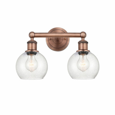Athens 2 Light Industrial Vanity Light 15 Inch Wide by Innovations - 616-2W-A