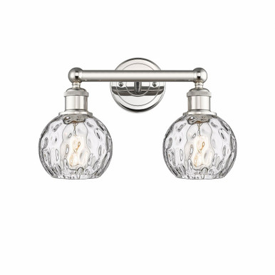 Athens Water Glass 2 Light Modern Vanity Light by Innovations - 616-2W-AWG