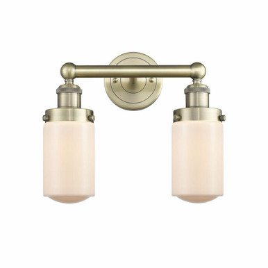Dover 2 Light Cylinder Vanity Light 15.5 Inch Wide by Innovations - 616-2W-DO