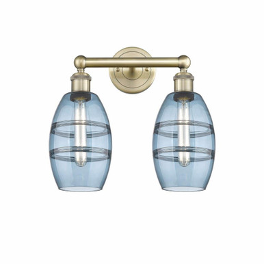 Vaz 2 Light Vanity Light 14.88 Inch Wide by Innovations - 616-2W-G557-6