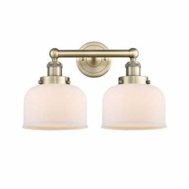Bell 2 Light Industrial Vanity Light 15.5 Inch Wide by Innovations - 616-2W-BELL