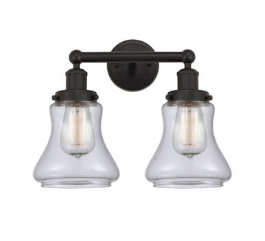 Bellmont 2 Light Industrial Vanity Light 15.5 Inch Wide by Innovations - 616-2W-G19