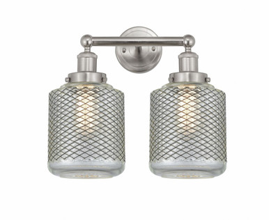 Stanton 2 Light Industrial Vanity Light 11.5 Inch Tall by Innovations - 616-2W-G262