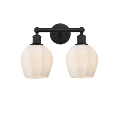 Norfolk 2 Light Industrial Vanity Light 14.75 Inch Wide by Innovations - 616-2W-G46-6
