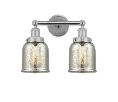 Bell 2 Light Industrial Mercury Glass Vanity Light by Innovations - 616-2W-G58