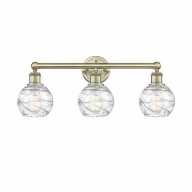 Athens Deco Swirl 3 Light Vanity Light 24 Inch Wide by Innovations - 616-3W-ADS