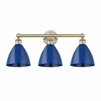 Plymouth Dome 3 Light Vanity Light 25.5 Inch Wide by Innovations - 616-3W-PD