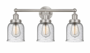 Bell 3 Light Mercury Glass Vanity Light 24.5 Inch Wide by Innovations - 616-3W-G54