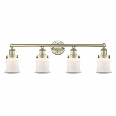 Canton 4 Light Industrial Bell Vanity Light 33.25 Inch Wide by Innovations - 616-4W-CA