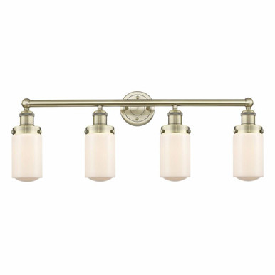 Dover 4 Light Industrial Vanity Light 33.5 Inch Wide by Innovations - 616-4W-DO