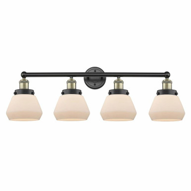 Fulton 4 Light Modern Vanity Light 33.5 Inch Wide by Innovations - 616-4W-G17