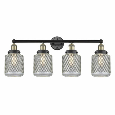 Stanton 4 Light Industrial Vanity Light 33 Inch Wide by Innovations - 616-4W-G262